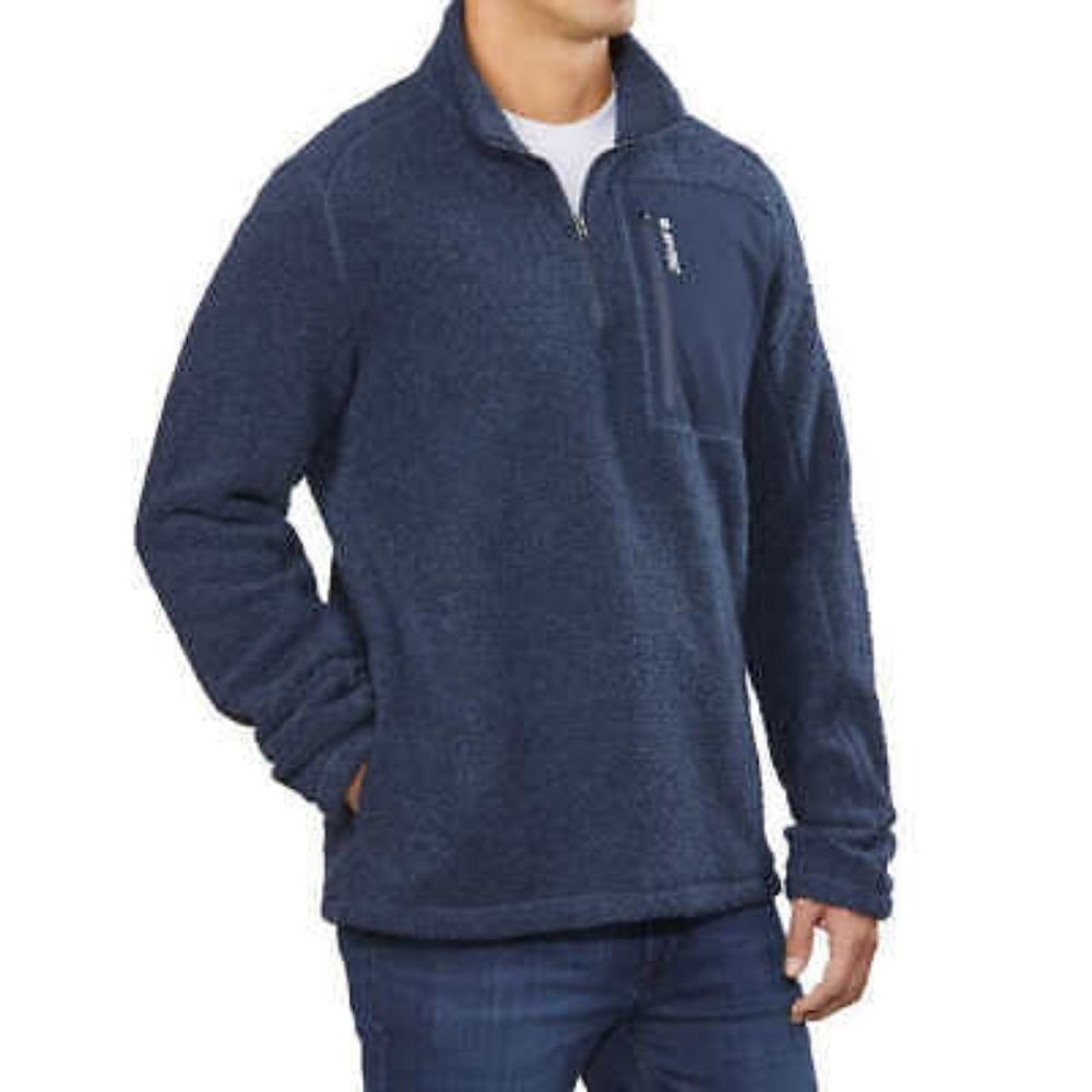 Hi-Tec Men’s ¼ Zip Pullover, Blue